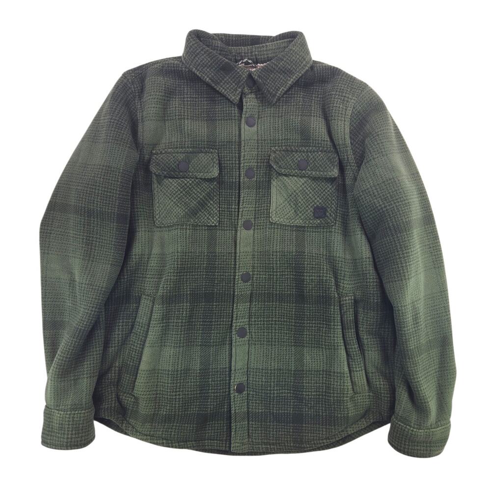 Voyager | Green & Black Plaid Shacket w/Snaps | Size Small